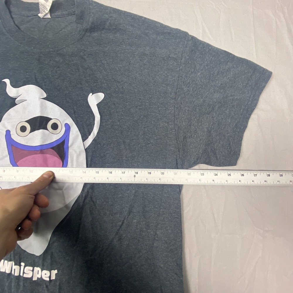 Gildan Whisper Yo Kai Nintendo Watch T Shirt Mens XL Heather Gray Cotton - Picture 13 of 15